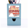 thumbnail image 1 of Germany City Name Map Style Pattern Desk Supplies Organizer Pen Holder Card, 1 of 3