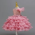 thumbnail image 6 of XEGLSBU Girls Dresses 4T Fancy Girls Sequin off Shoulder Party Dress Tiered Short Tutu Skirt For Pink Size 9-10 Years, 6 of 6
