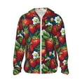 thumbnail image 1 of Fotbe Strawberry2 Chaqueta con Protección Solar UPF 50+ para Hombre y Mujer, Camisa con Capucha y Bolsillos-Small, 1 of 7