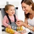 thumbnail image 4 of Compact Travel High Chair | Portable High Chair for Baby | Baby Travel Essential Harness Seat | Must Haves for Vacations, Restaurants, Family Visits with Babies | Portable Highchair Seat, 4 of 5