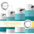 thumbnail image 6 of Aqua Teal White Striped Blackout Curtains for Bedroom/Living Room, Thermal Insulated Kitchen Curtains, Farmhouse Stripes Grommet Darkening Window Treatment Drapes 52"x63"x2, 6 of 8