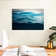 thumbnail image 3 of Elephant Stock Vang Vieng Mountain Range Wall Art - Horizontal Canvas Wall Art - Living Room Wall Decor - Nature Canvas - Black And Blue Decor - 12" x 8", 3 of 8