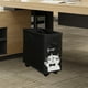 thumbnail image 1 of Carrito de Servicio perfecl debajo del escritorio Carrito Móvil con ruedas para cocina dormitorio comedor Color negro, 1 of 8