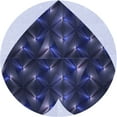 thumbnail image 1 of Ahgly Company Machine Washable Indoor Round Transitional Jeans Blue Area Rugs, 5' Round, 1 of 7