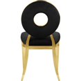 thumbnail image 2 of Meridian Furniture Carousel Black Velvet Dining Chair (Set of 2), 2 of 9
