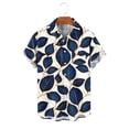 thumbnail image 7 of oelaio Mens Hawaiian Shirt Short Sleeve Floral Button Down Shirts Tropical Holiday Beach Shirts Multicolor XXXL, 7 of 7