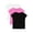 Black Soot/Tropical Pink/Vivid White, variant on Girls Kid Tough Tee with Short Sleeves, Sizes 4-18 & Plus