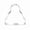 Christmas Hat Cookie Cutter-Silver, variant on Snowflake Cookie Cutter, Stainless Steel Cookie Mold for Cookies, Fondant, Dough, Pastries and Holiday Baking