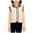 Black, variant on Xdegoge Quilted Vest for Girls Button Down V Neck Jacket Sleeveless Fleece Lined Warm Jackets Fall Winter Cute Lightweight Outerwear with Pockets Size 3-13