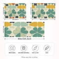 thumbnail image 2 of Yayeee Pillowcase Standard Size Set of 2 Satin Wrinkle Resistant Pillow Case, Beige Clover Pattern, 2 of 7