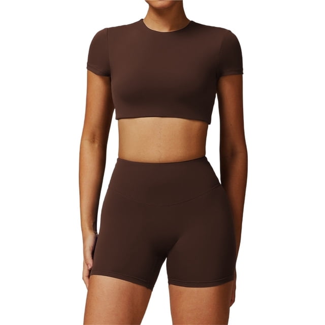 Conjuntos de entrenamiento for mujer, 2 piezas, sujetador deportivo, camiseta sin mangas, polainas de cintura alta, gimnasio, Yoga, ropa activa, Top de entrenamiento for mujer