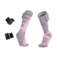 thumbnail image 5 of Calcetines térmicos con calefacción y nanocompuesto para botas, calcetines eléctricos hasta la , calcetines de esquí, tejido elástico mejorado rosa, 5 of 8