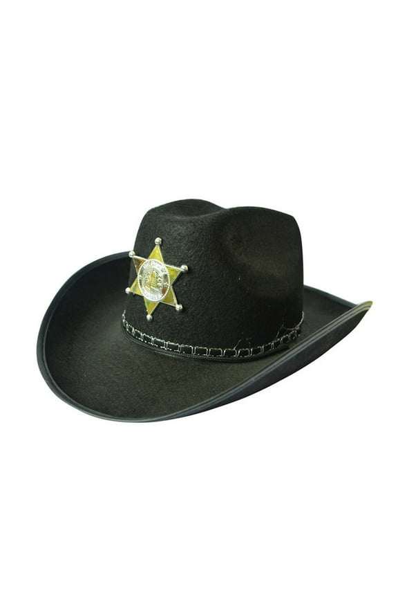 Western Cowboy Hat Roll Edge Design Pentagram Pattern Vintage Venice Halloween Prom Cosplay Hat