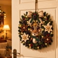 thumbnail image 5 of 3D Fabric Wreath Kit, Hand Assembly Christmas Wreath with Light String and Figures, DIY Holiday Decoration for Door Wall Hanging Winter Home Decor(D), 5 of 6