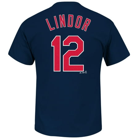 - Francisco Lindor Cleveland Indians MLB Majestic Player Men T Shirt