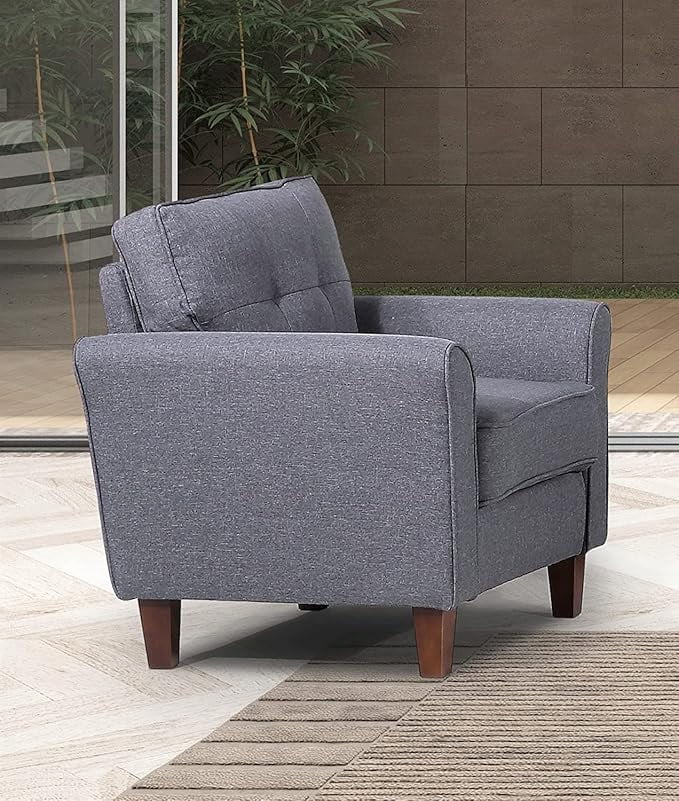 US Pride Linen upholstery high density foam armchair