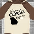 thumbnail image 4 of Inktastic Someone in Georgia Loves Me Boys or Girls Long Sleeve Baby Bodysuit, 4 of 5