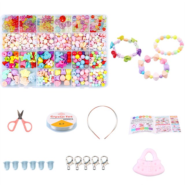 Surprise Secret Message Jewelry DIY Jewelry Making Craft Kit Great Bead Kit For Parties Sleepover & Weekend Activity Make Bracelets With Alphabet Beads For Kids Age 5 6 7 8