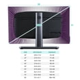 thumbnail image 5 of Indoor TV Cover for 43 Inch Flat Screen, Dark Purple Ombre Stretch Fabric Dust Proof TV Screen Protector, Purple White Gradient Modern Abstract Art Slipcover Monitor Cover for LED LCD Smart TVs, 5 of 9