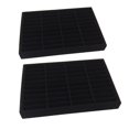 thumbnail image 2 of 2 bandejas de Madera para exhibición de pulseras Salvador organizador de soporte de brazalete terciopelo Negro, 2 of 10