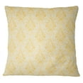 thumbnail image 1 of S4Sassy 2 Pcs Yellow Square Floral Damask Print Cotton Poplin Sofa Cushion Cover-12 x 12 Inches, 1 of 7