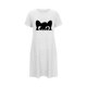 thumbnail image 5 of Camisón corto de talla grande para mujer, camisón de manga corta con estampado de pecho a la moda, camisón para mujer, 5 of 5