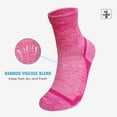 thumbnail image 3 of AMITOFO Bamboo Viscose Diabetic Socks for Women & Men, Wide Calf Socks with Non-Binding Loose Top,5 Pairs Diabetics Neuropathy Socks , Sizes 9-11, 3 of 7