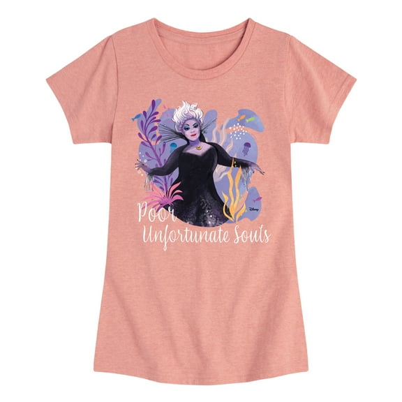 Disney - Poor Unfortunate Soul - Toddler & Youth Girls Short Sleeve Graphic T-Shirt