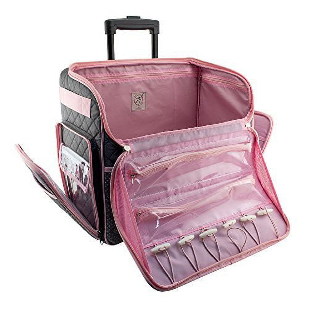 Everything Mary Rolling Sewing Machine Tote, Pink Floral - Walmart.com