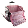 Everything Mary Rolling Sewing Machine Case, Pink & Grey