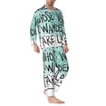 thumbnail image 3 of Kll Not All Who Wander Are Lost1 Sleepwear Mens Flannel Pajamas,Long Cotton Pj Set, 3 of 9