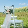 thumbnail image 2 of Outdoor Wedding Venue Atmosphere Layout Decorative Flower Rose Chair Back Flower Chair Decoration Tied Flower, 2 of 18