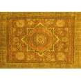 thumbnail image 1 of Ahgly Company Machine Washable Indoor Rectangle Abstract Yellow Modern Area Rugs, 7' x 10', 1 of 4