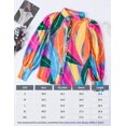 thumbnail image 5 of Blusa Zeagoo con estampado de manga larga con botones para mujer, 5 of 5