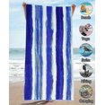 thumbnail image 2 of z Oversized Terry Beach Towel 36 x 72 in Soft Extra Large Big Pool Swim Towels for Adult, 2 of 4