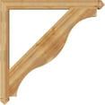 thumbnail image 3 of Ekena Millwork 4"W x 48"D x 48"H Funston Arts & Crafts Rough Sawn Bracket, Western Red Cedar, 3 of 4