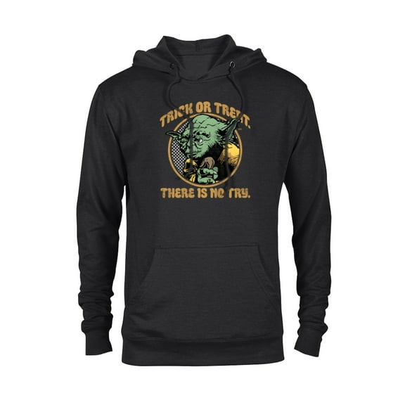 Star Wars Yoda Trick or Treat There is No Try - Pullover Hoodie for Adults - Customized-Black