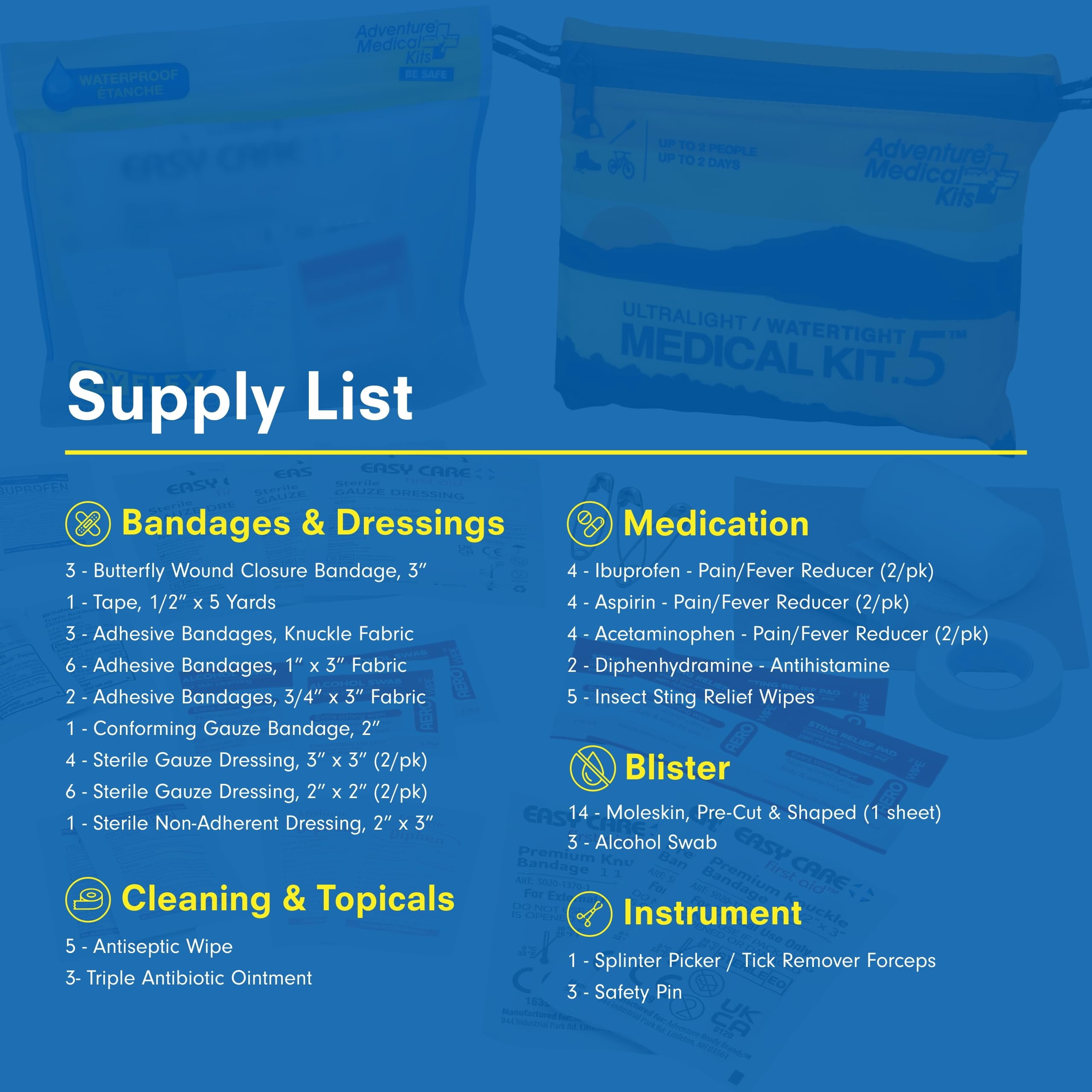 Adventure Medical Kits Ultralight/Watertight Medical Kit .5