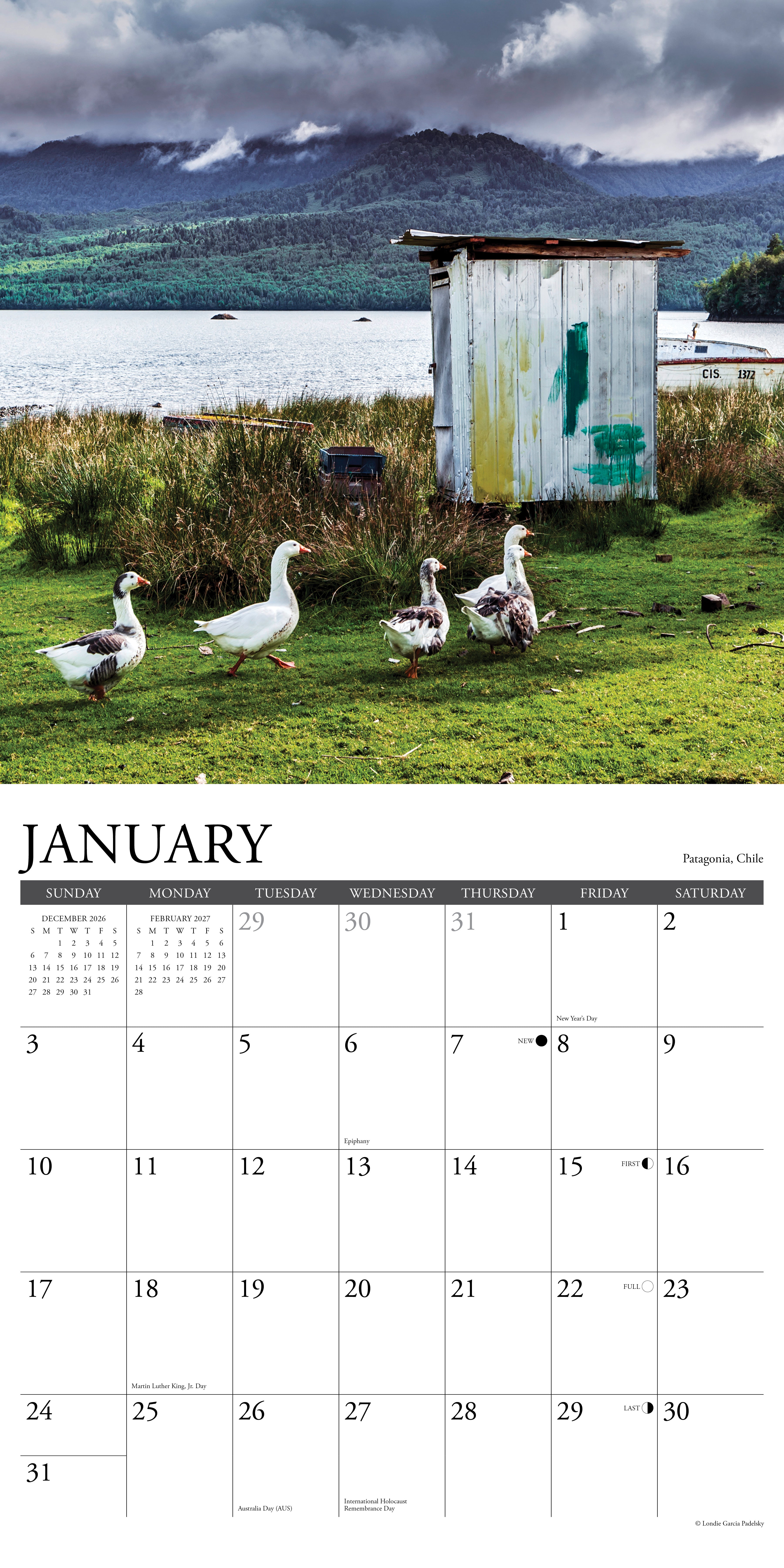 Willow Creek Press, Outhouses of the World 2027 Wall Calendar