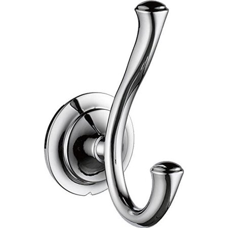 Faucet 79435 Linden Double Robe Hook, Polished Chrome, Linden, a fashionable Delta Collection, with flares and unexpected curves for a friendly design,.., By Delta