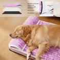 thumbnail image 4 of Exclusivo Mezcla Orthopedic Dog Bed with Head Pillow for Small and Medium Dogs, Removable and Machine-Washable Cover, 30"X20", Purple, 4 of 7