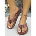 thumbnail image 3 of Women Slipper  Open Toe Slide Sandal Anti-Slip Flat Sandal For Summer Beach Multiple Colors, 3 of 7