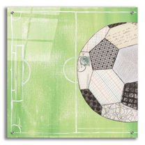 Epic Art 'On the Field IV' by Courtney Prahl, Acrylic Glass Wall Art, 24"x24"