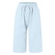 thumbnail image 4 of Pantalones capri elásticos para mujer - Pantalones informales con bolsillos grandes - Tejido suave de terciopelo dorado - Cintura alta - Tallas S-XXL - Lavado a mano/a máquina, 4 of 5