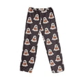 thumbnail image 2 of Fabrcox Women's Pajama Bottoms Flannel Halloween Pumpkin Ghost Print Sleep Pants Women Fall Winter Warm Plush Thermal Soft Women Lounge Pants Black S, 2 of 8