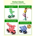thumbnail image 6 of Wooden Train Set with Dinosaurs Toys - Vanmor Toys for Toddlers,Educational Toddler Matching and Magnetic Number Train Learning Toys for Kids Ages 3-5. Montessori Gift for Boys and Girls，11PCS, 6 of 7