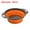 White, variant on Unique Bargains Collapsible Food Colander Silicone Round Foldable Strainer Orange