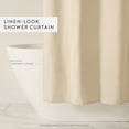 thumbnail image 2 of Linen-Look Polyester Shower Curtain in Essential Colors, 2 of 7