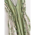 thumbnail image 3 of Women Floral Print Backless Sexy Beach Bohemian Maxi Dress Lady High-Low Tassel Strapless Vacation Boho Dress, 3 of 6