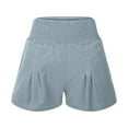 thumbnail image 5 of CHENge Women's Shorts 8" Inseam Casual Cotton Summer Shorts for Women Comfort Stretch Fit Walking Lounge, 5 of 7